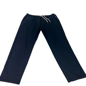 Mens Hoerey Linen Cotton Blend Drawstring Pants XXXL Beach Lounge Wear Black 3XL